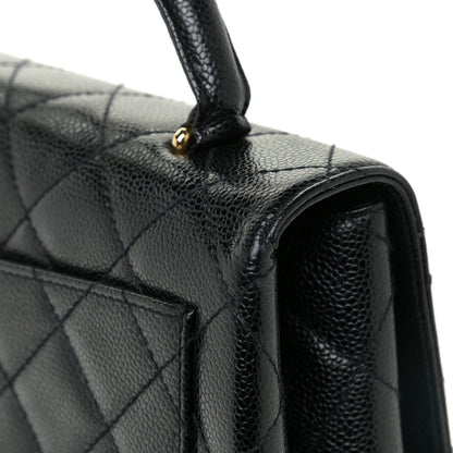 Chanel Caviar Quilted Jumbo Kelly Flap Black 12 of 14