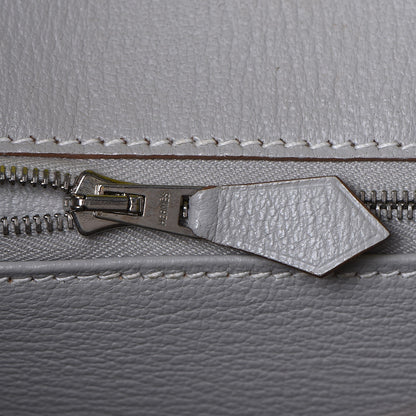 Hermes Epsom Candy Birkin 35 Lime Gris Perle 17 of 33