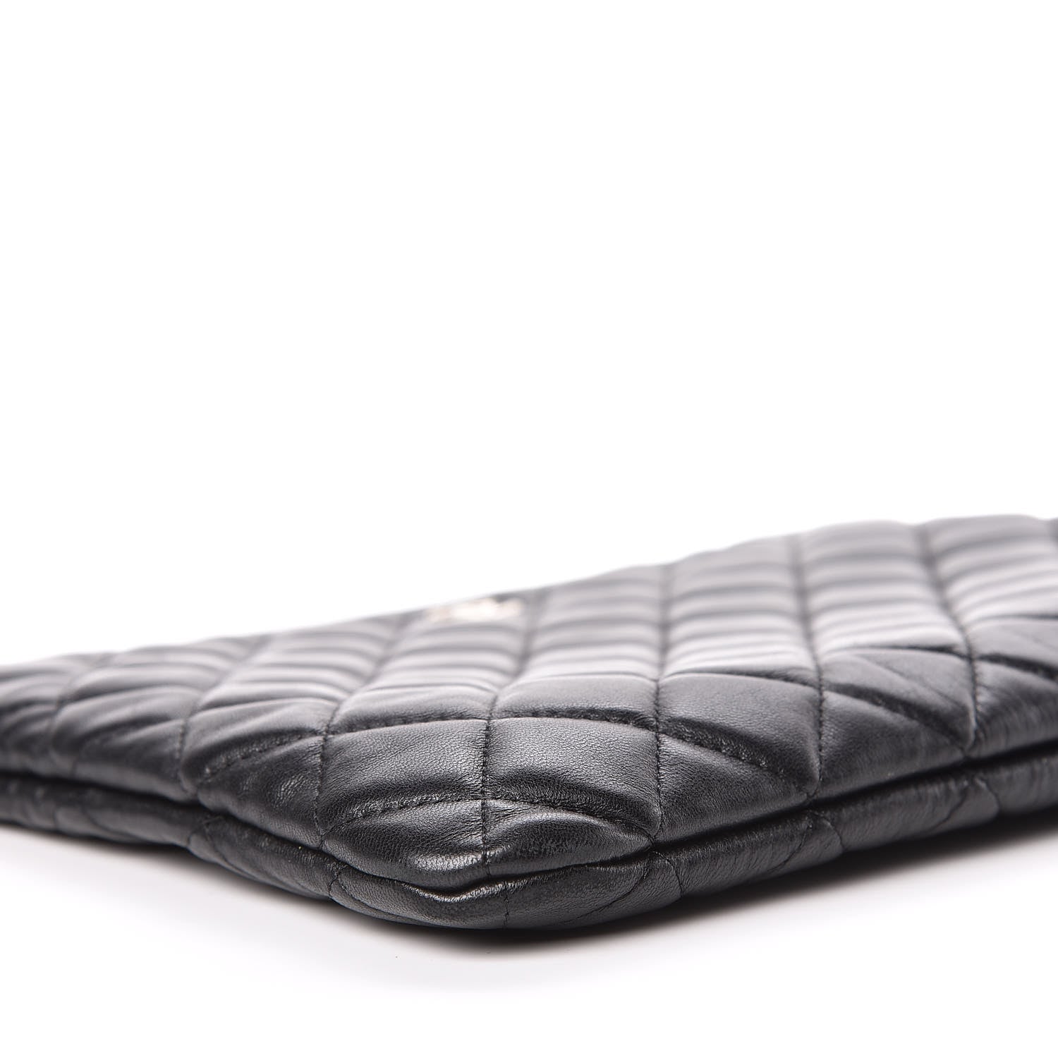 Chanel Lambskin Quilted Medium Cosmetic Case Black 6 of 10