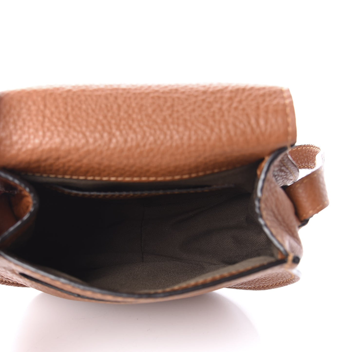 Calfskin Mini Marcie Round Crossbody Bag Tan