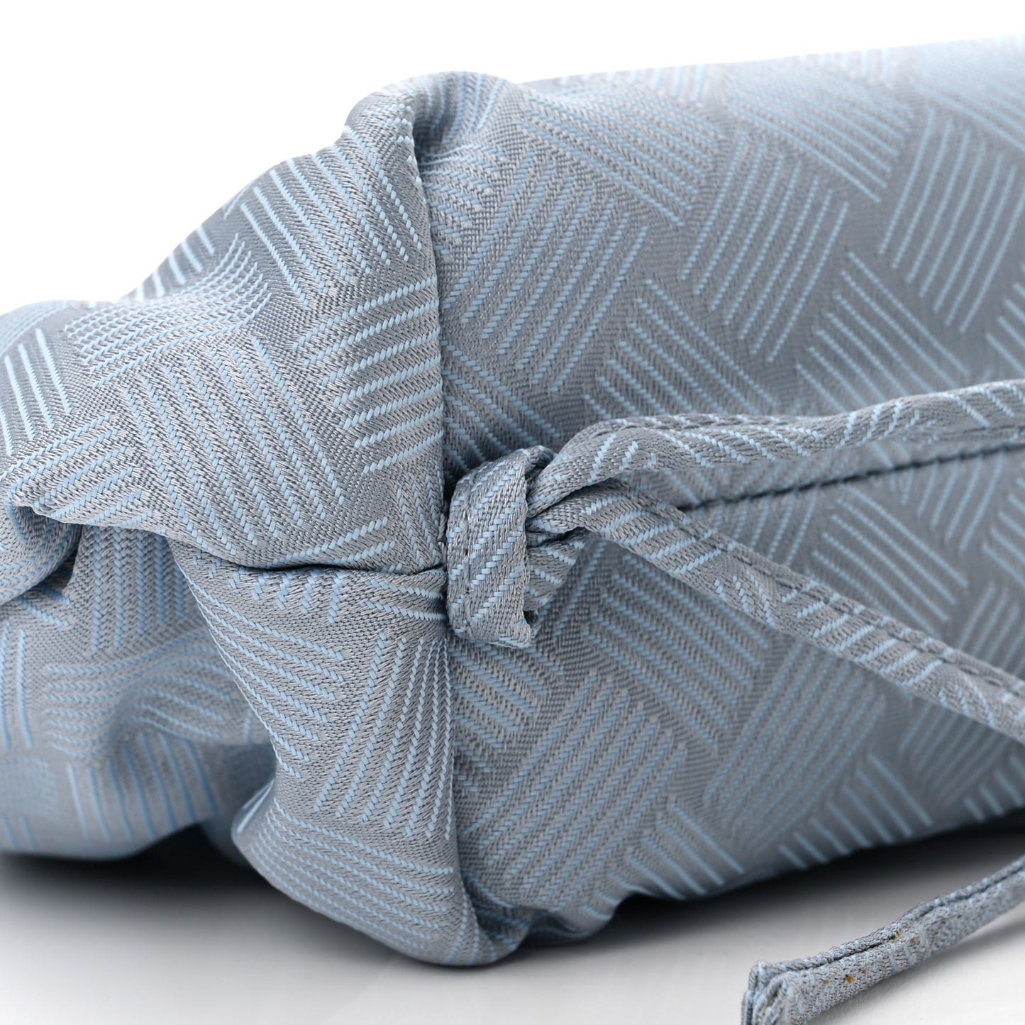 Fabric Intrecciato Small The Point Triangle Bag Light Blue