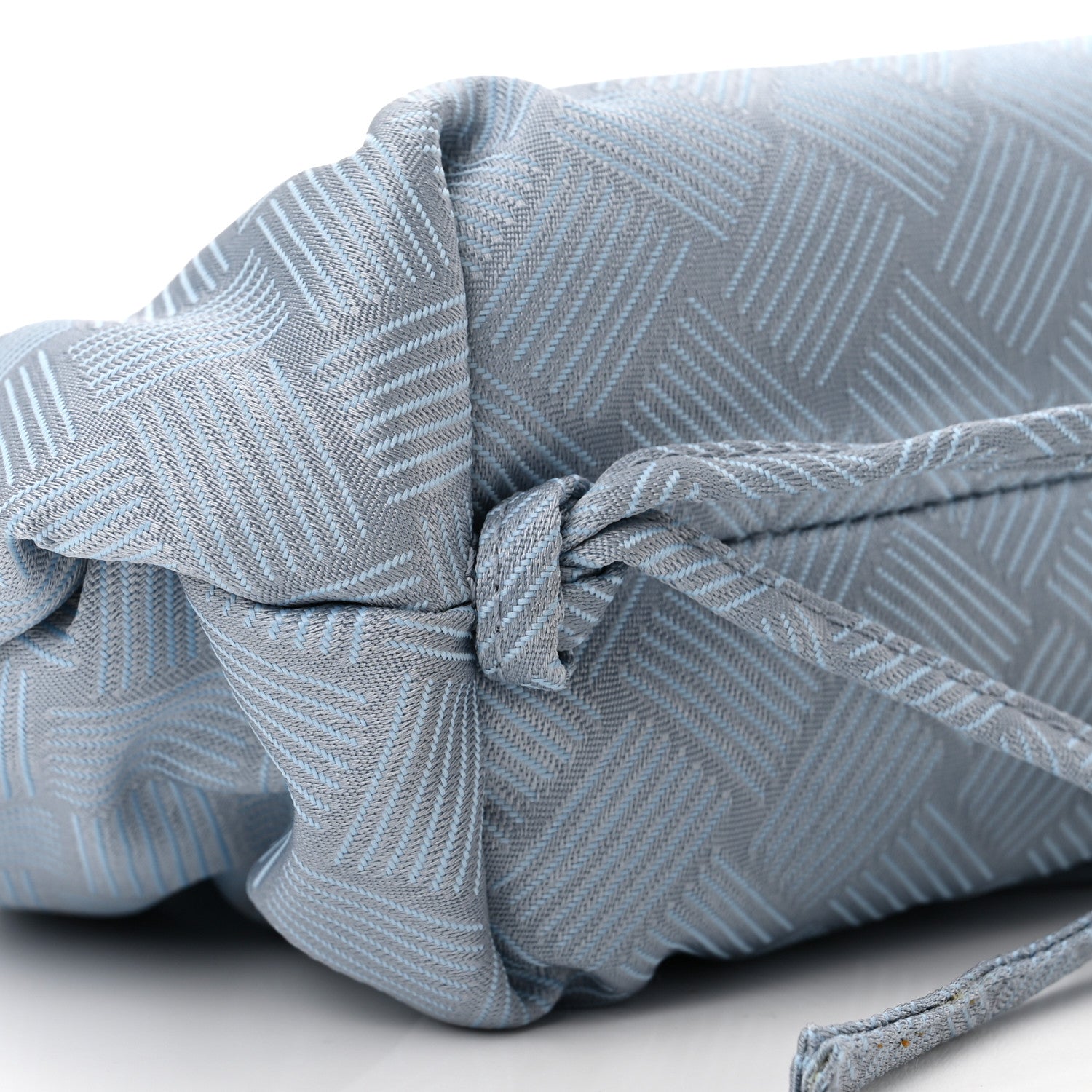 Bottega Veneta Fabric Intrecciato Small The Point Triangle Bag Light Blue 9 of 10