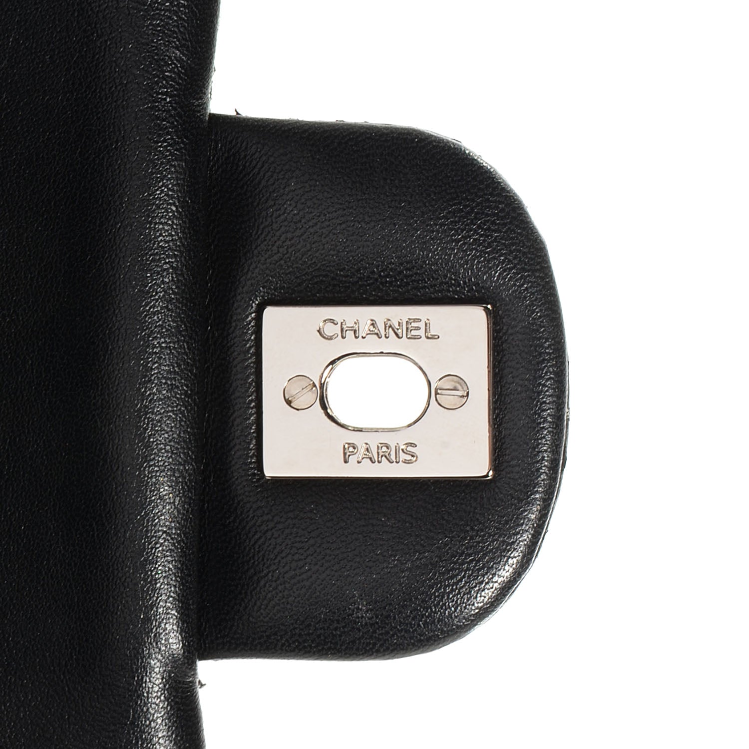 Chanel Lambskin Perforated Medium Double Flap Black 8 of 8