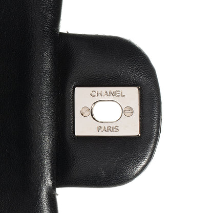 Chanel Lambskin Perforated Medium Double Flap Black 8 of 8