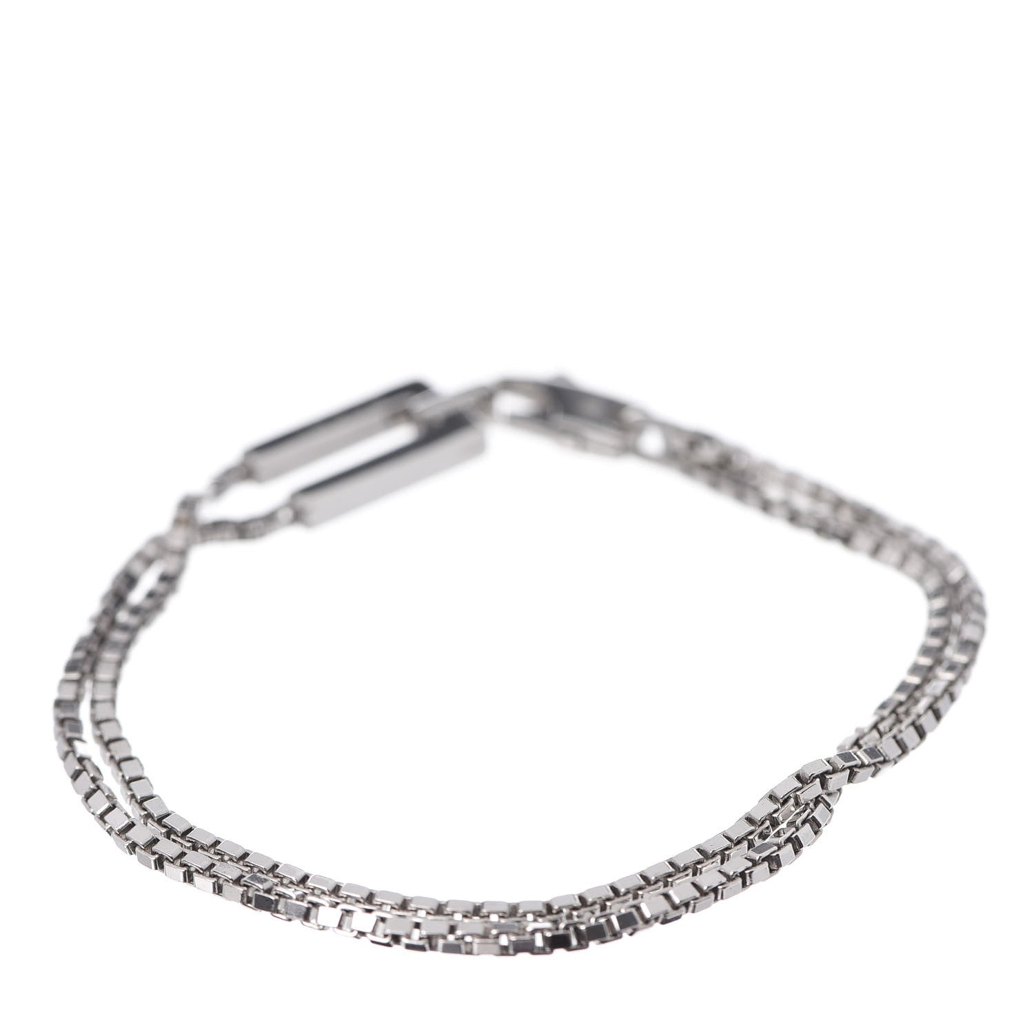 Gucci Sterling Silver Double Chain Bracelet 3 of 4