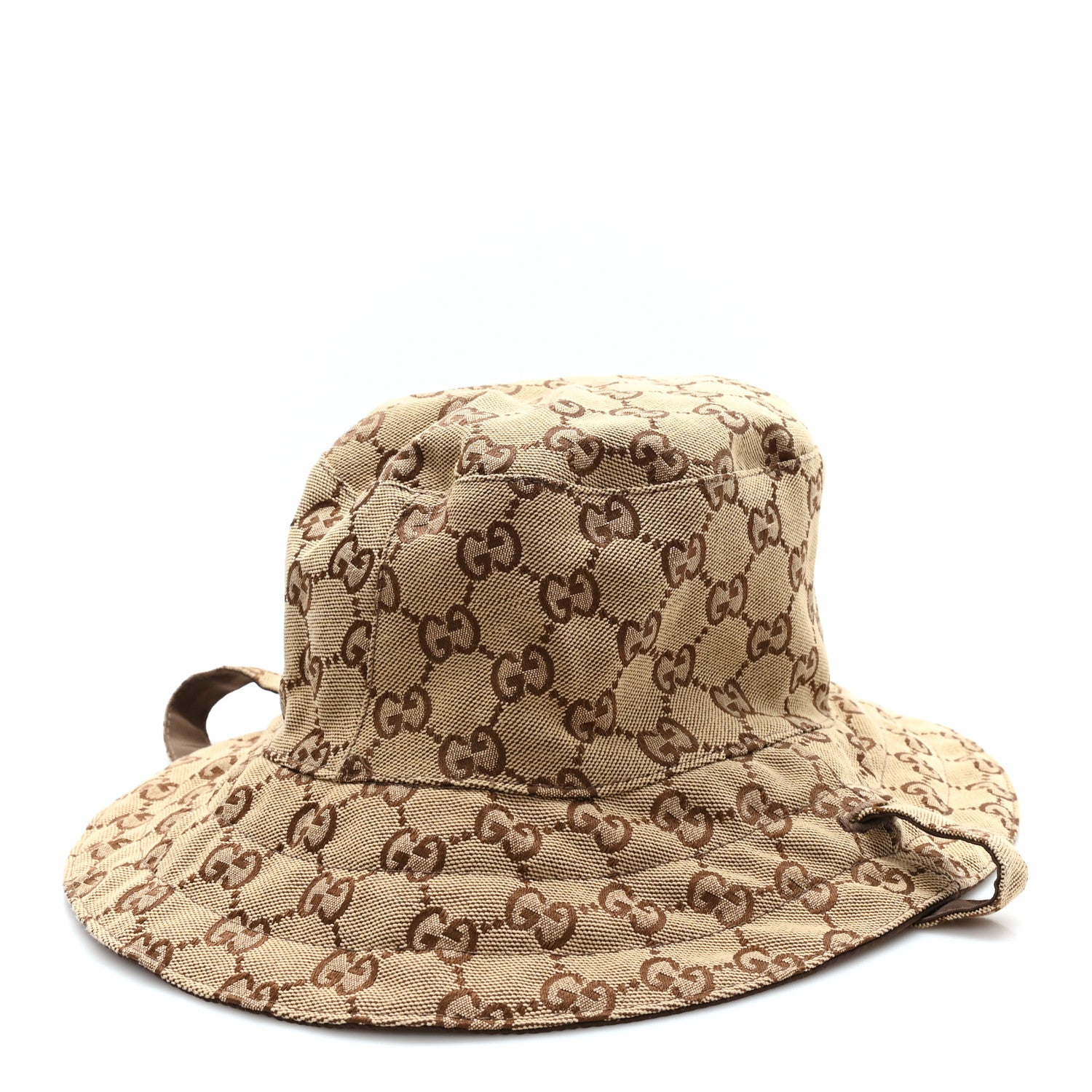 Gucci Canvas Monogram Reversible Bucket Hat L Brown 1 of 14