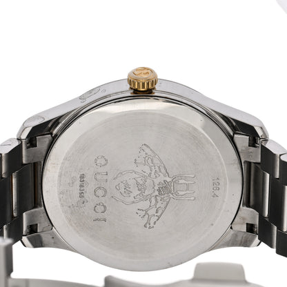 Gucci Stainless Steel 38mm G-Timeless Two Tone Cat Quartz Watch 4 of 4