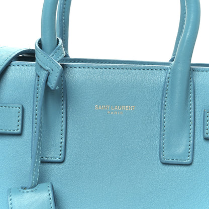 Saint Laurent Calfskin Nano Sac De Jour Turquoise 9 of 12