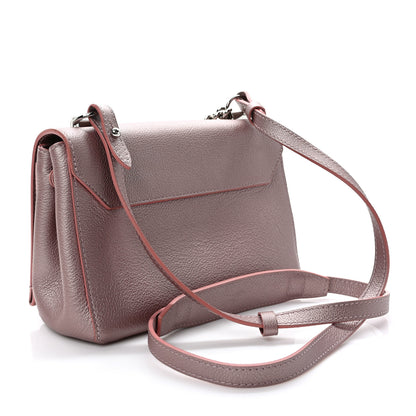 Louis Vuitton Soft Calfskin Eyelet Lockme II Chain Bag BB Rose Gold 3 of 9