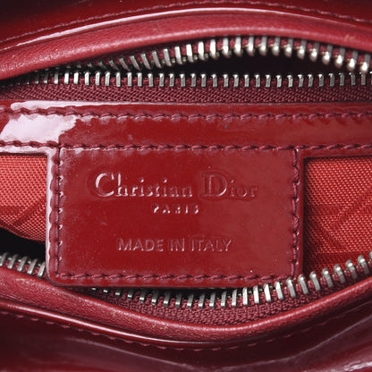 Christian Dior Patent Cannage Medium Lady Dior Red 7 of 11