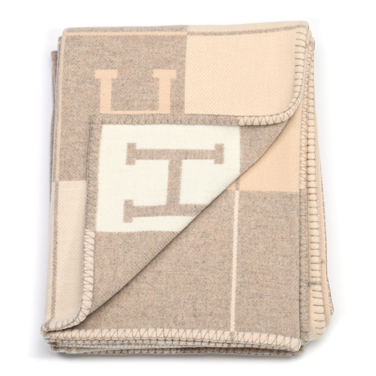 Hermes Wool Cashmere Avalon III Blanket Coco Camomille 2 of 3