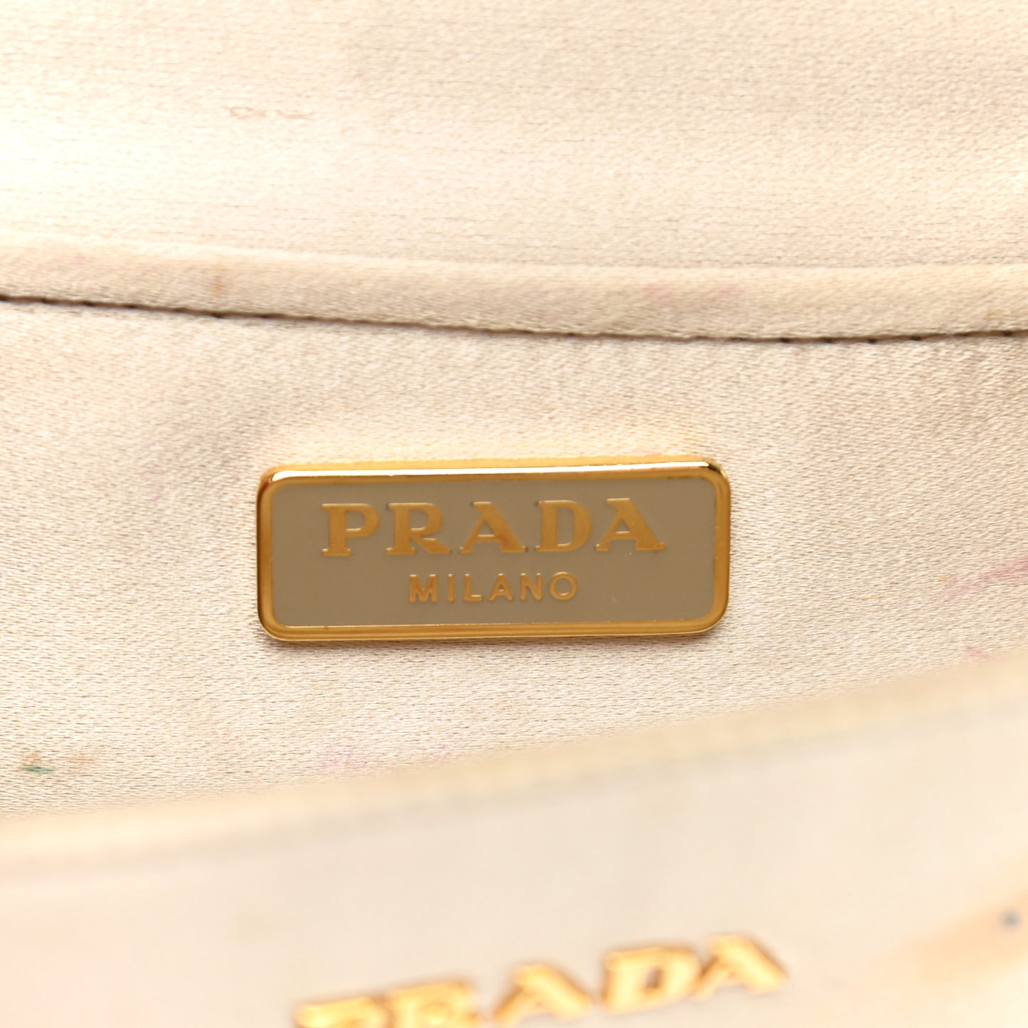Satin Crystal Embellished Clutch Gold Multicolor
