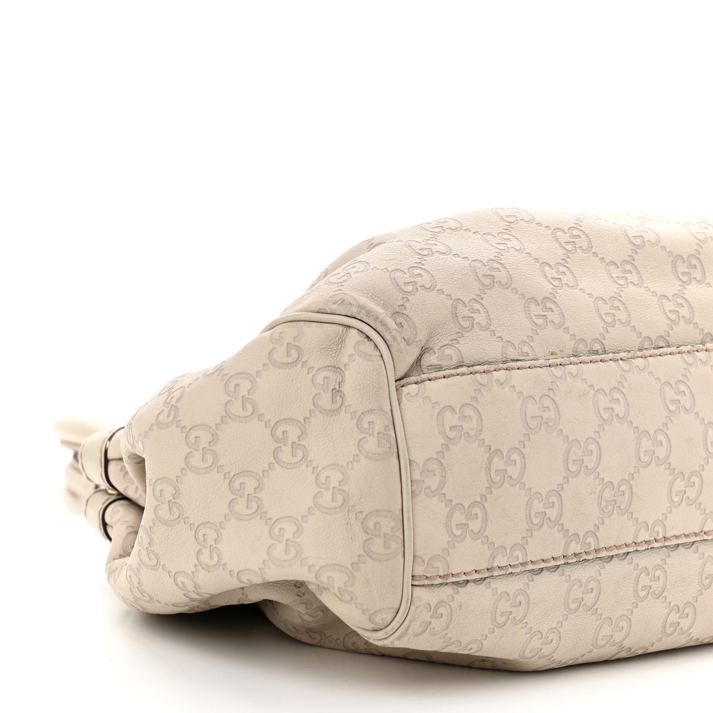 Guccissima Medium Sukey Tote Mystic White