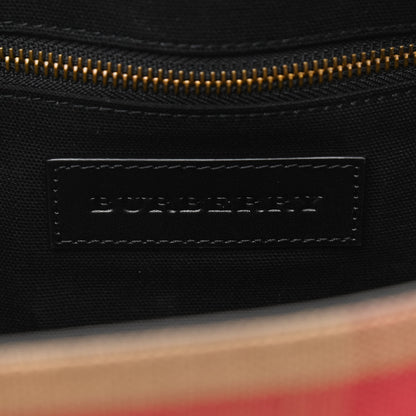 Burberry Canvas Mega Check Large Baildon Messenger Bag Black 6 of 11