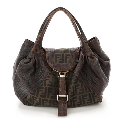 Fendi Zucca Nappa Nuvolata Vitello Tortuga Spy Tobacco Moro 1 of 18