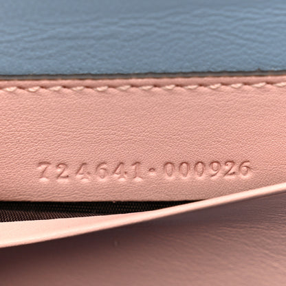 Gucci Patent Crystal Mini Bamboo 1947 Top Handle Chain Bag Powder Pink 7 of 13
