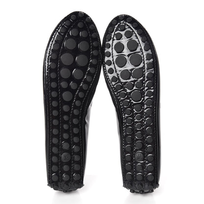 Louis Vuitton Patent Calfskin Oxford Ballerina Flats 38.5 Black 5 of 8