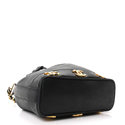 Chanel Lambskin CC Drawstring Shoulder Bag Black 4 of 11