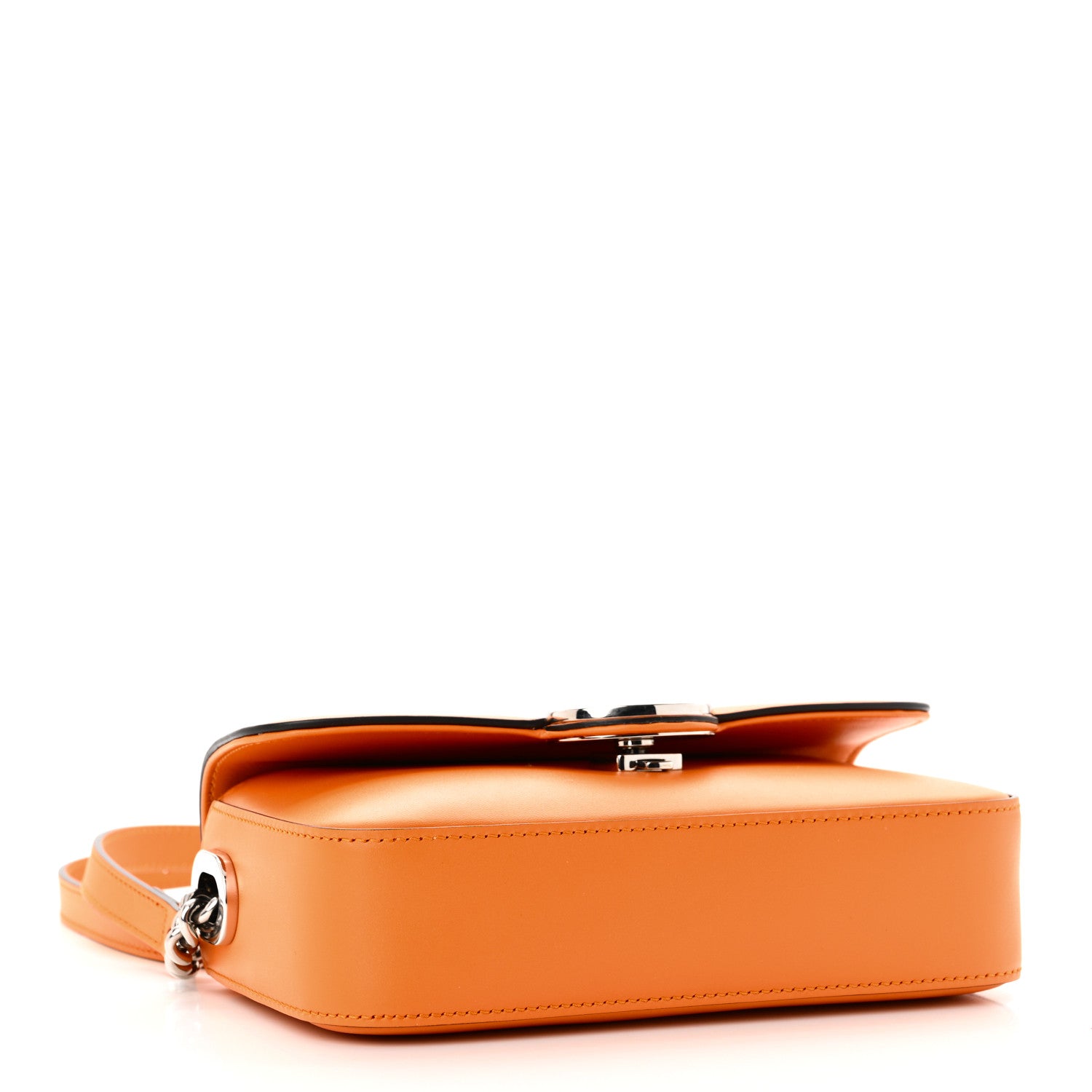 Gucci Senna Calfskin Petite GG Top Handle Shoulder Bag Orange 4 of 11