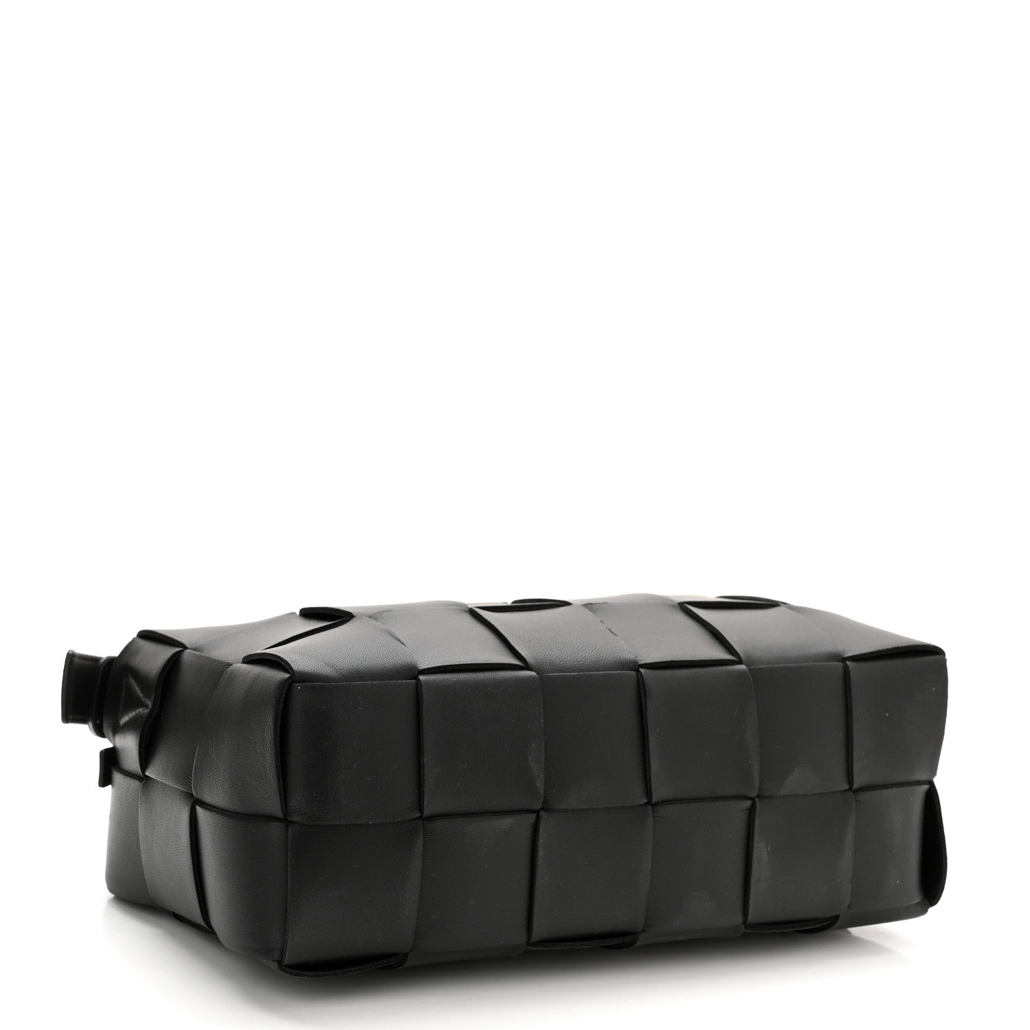 Bottega Veneta Lambskin Maxi Intrecciato Brick Cassette Bag Black 4 of 10