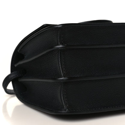 Versace Grained Calfskin Medusa Shoulder Bag Black 6 of 7