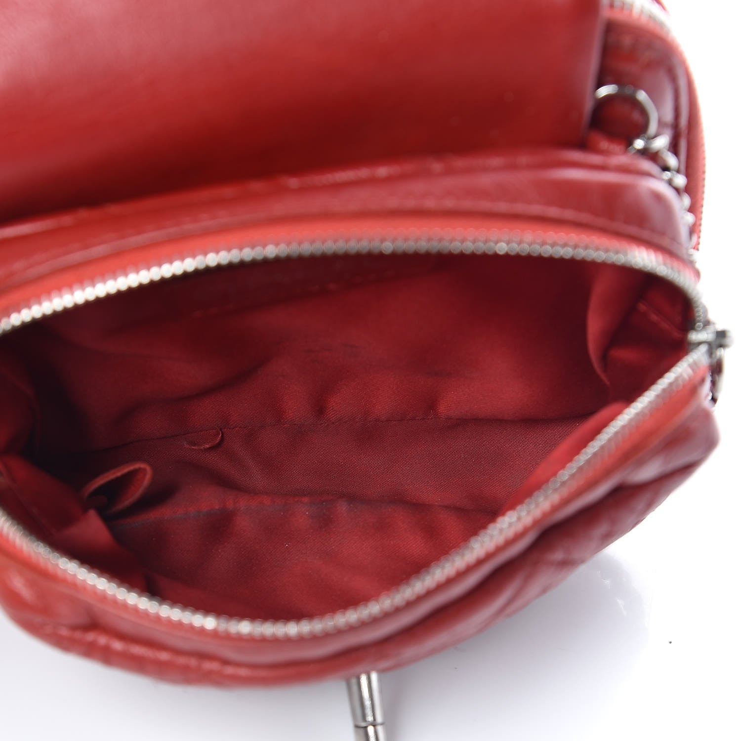 Chanel Lambskin Quilted WOC Mini Flap Red 5 of 19