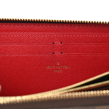 Louis Vuitton Damier Ebene Clemence Wallet Cherry 6 of 7