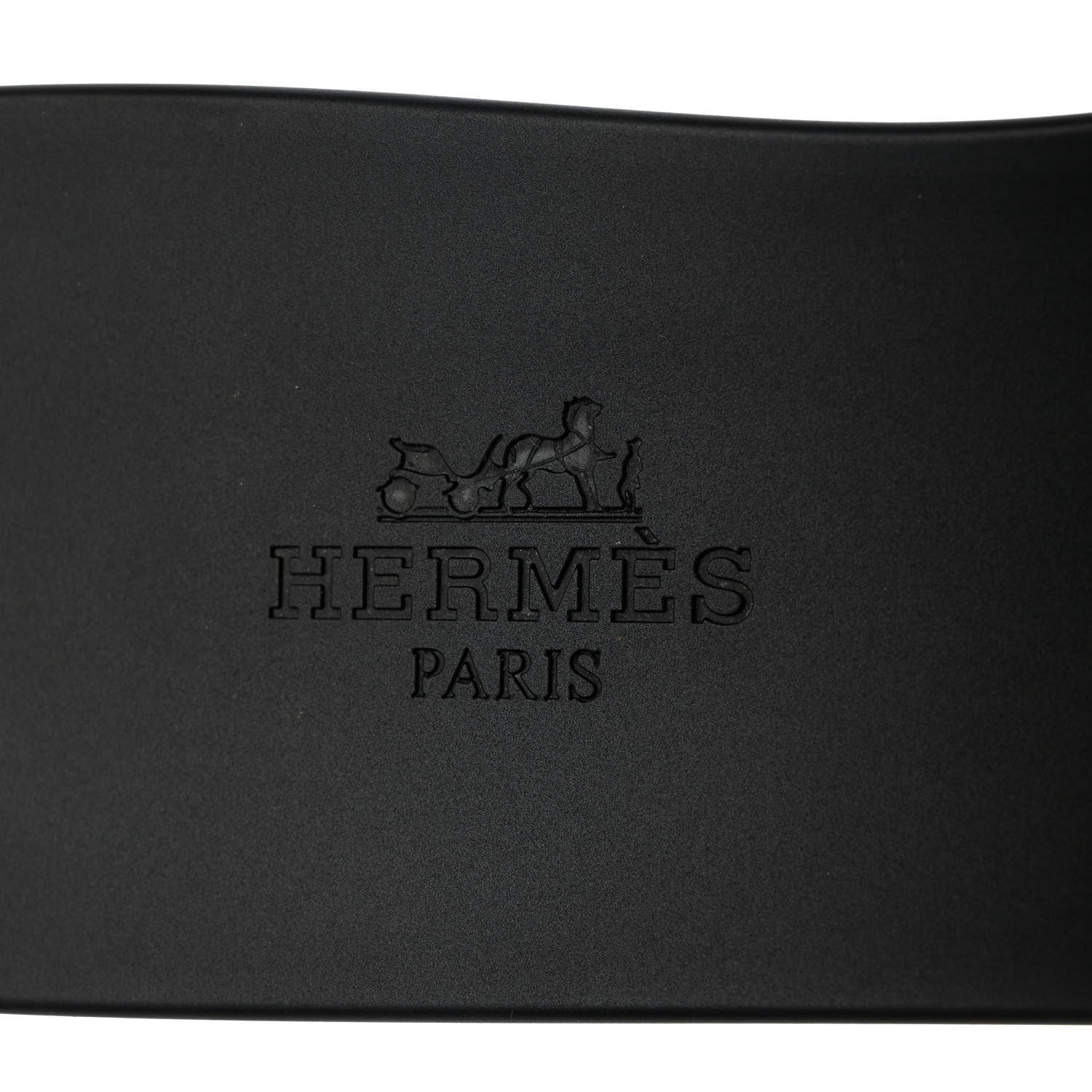 Hermes Rubber Aloha Sandals 37 Black 7 of 8