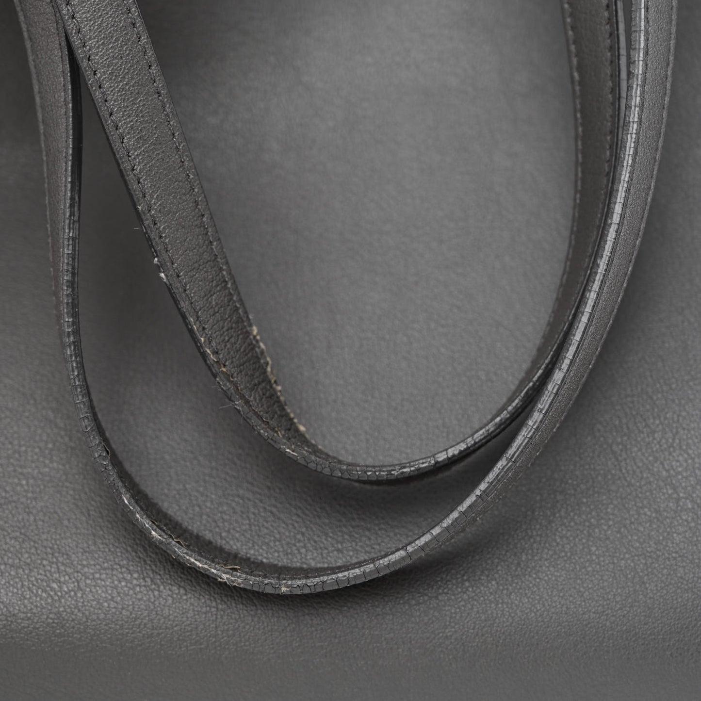 Calfskin Large Shopping Tote Asphalt