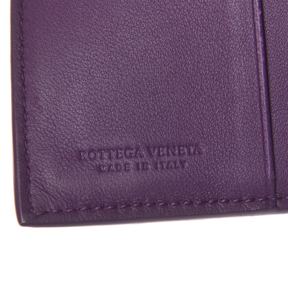 Bottega Veneta Nappa Intrecciato French Flap Wallet Plum 6 of 7