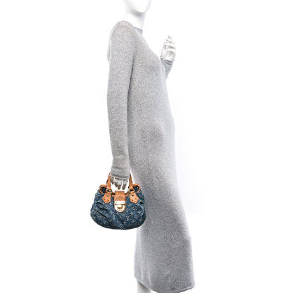 Louis Vuitton Monogram Denim Pleaty Blue 3 of 10