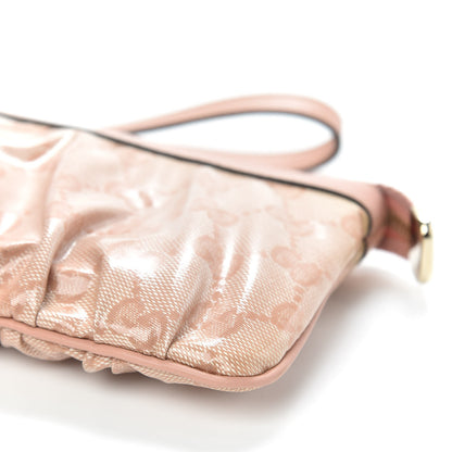 Gucci Crystal Monogram New Britt Wristlet Pink 9 of 10