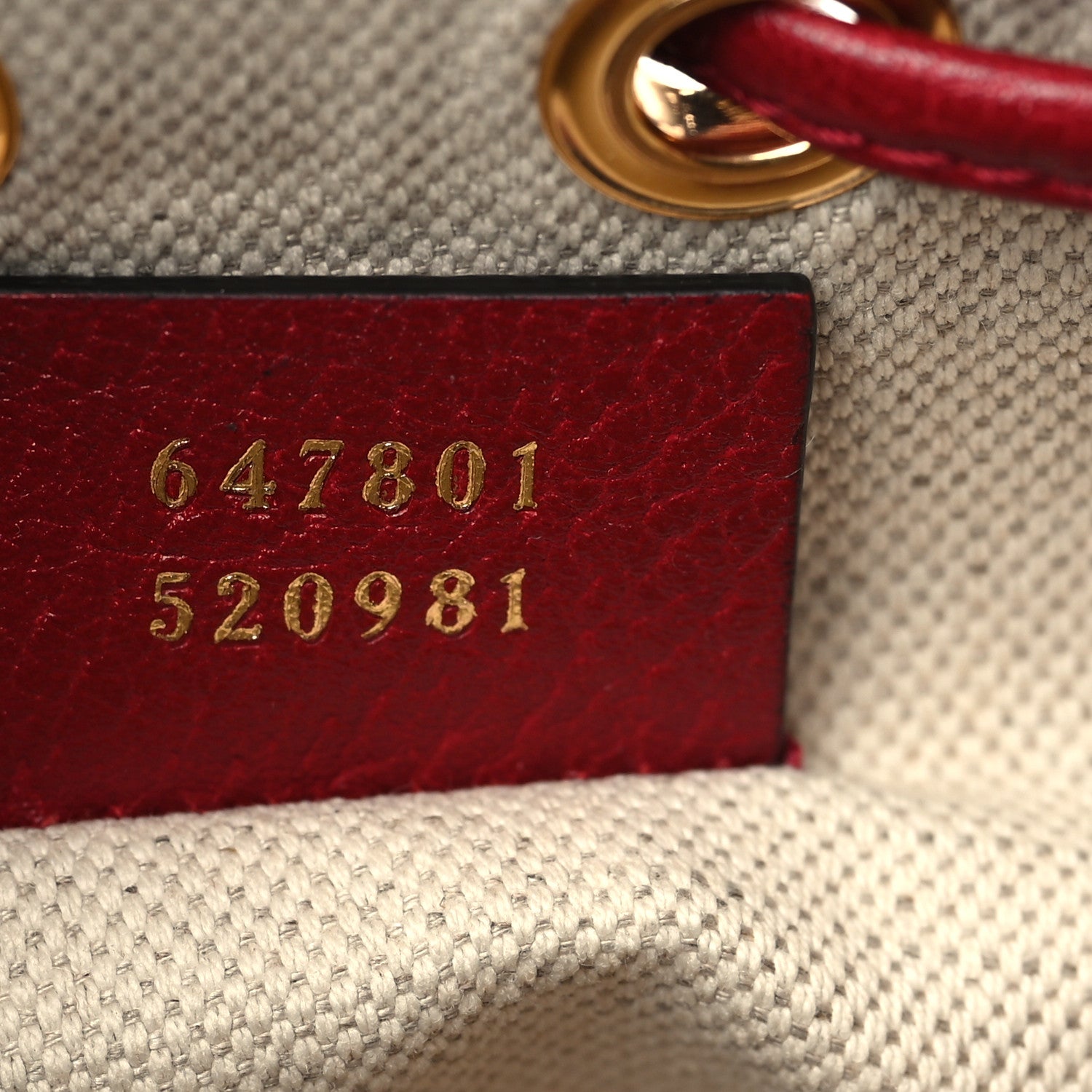 Gucci X DORAEMON Mini Vintage GG Supreme Monogram Textured Dollar Calfskin Mini Bucket Bag Beige Ebony Multicolor New Cherry Red 7 of 9