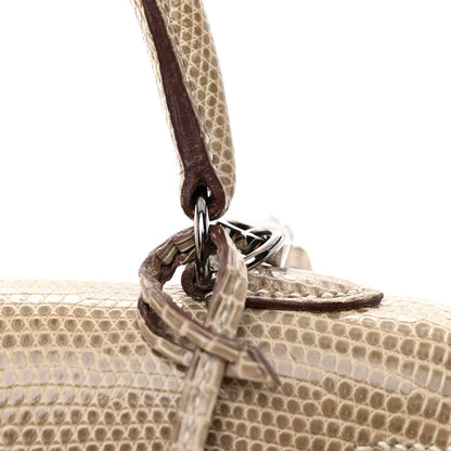 Hermes Lizard Niloticus Kelly Sellier 25 Ficelle 12 of 14