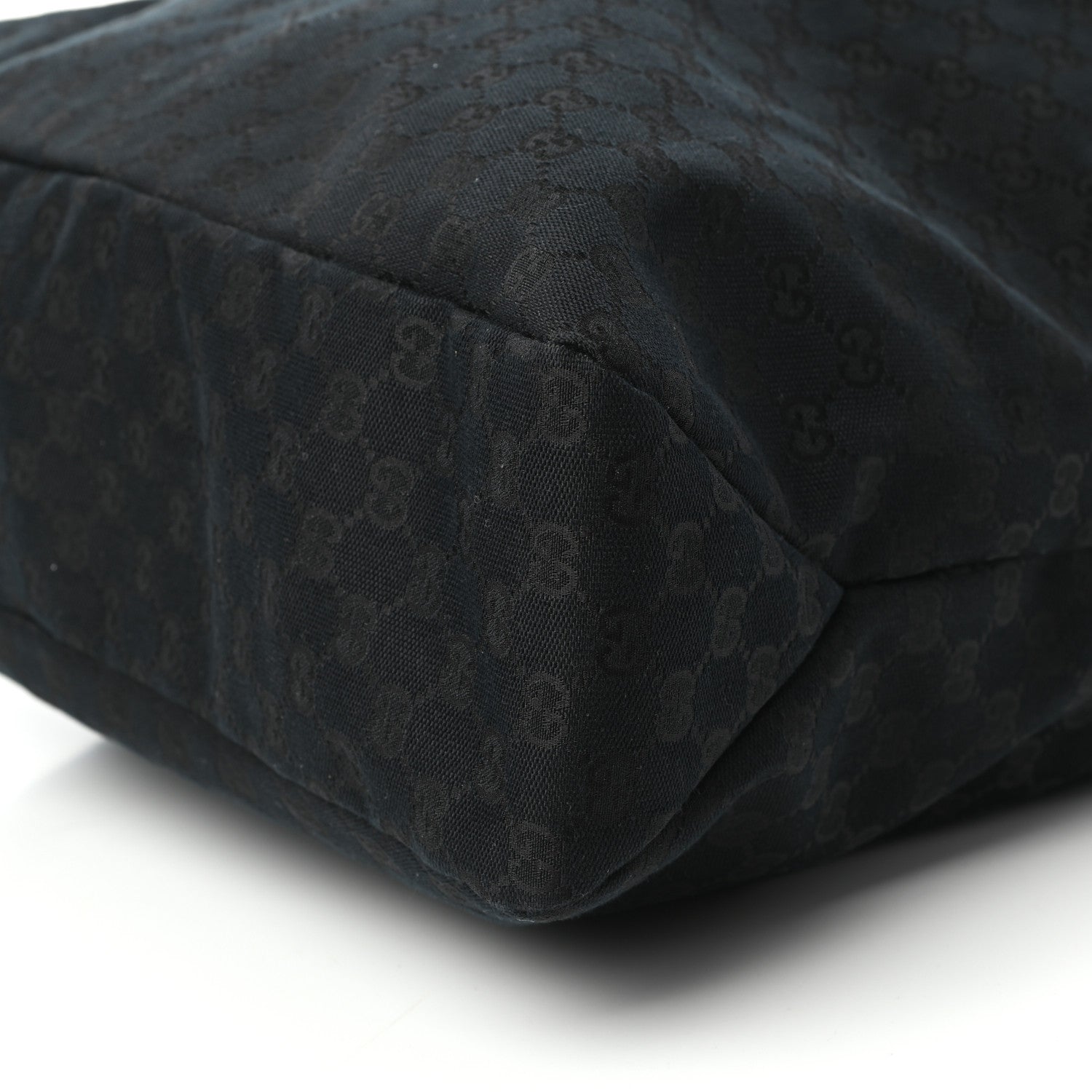 Gucci Monogram Large Horsebit Chain Hobo Black 9 of 9