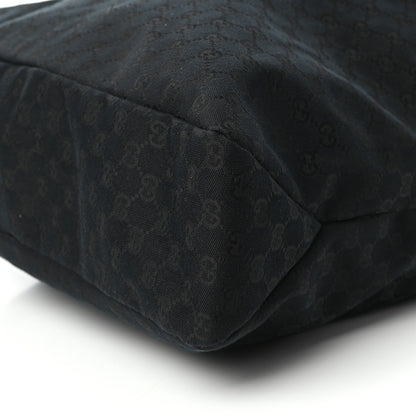 Gucci Monogram Large Horsebit Chain Hobo Black 9 of 9