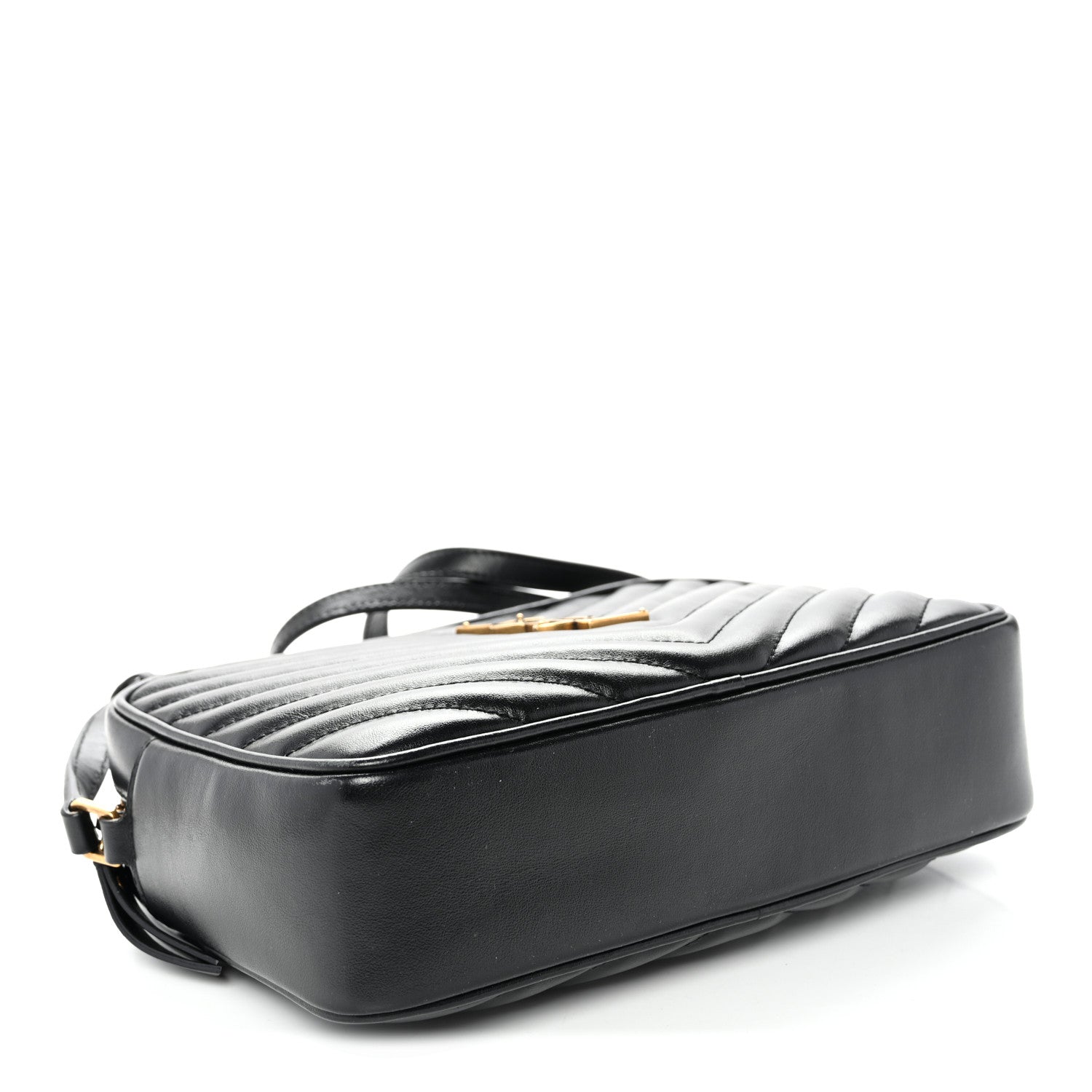 Saint Laurent Calfskin Matelasse Monogram Lou Camera Bag Black 4 of 10