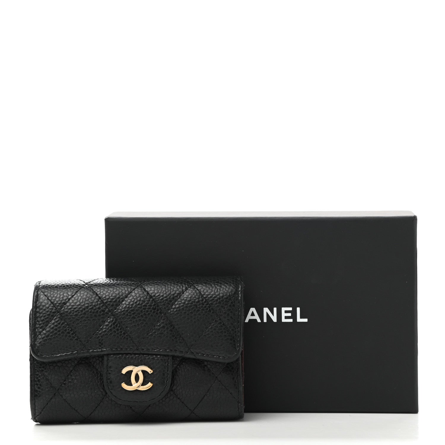 Chanel Caviar Quilted Classic 4 Key Holder Wallet Black 11 of 11
