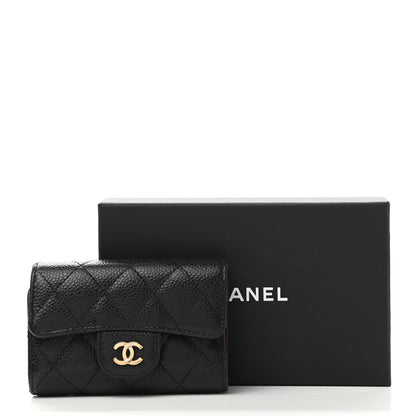 Chanel Caviar Quilted Classic 4 Key Holder Wallet Black 11 of 11