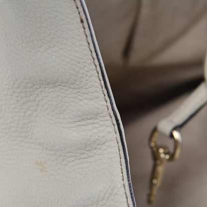 Gucci Pebbled Calfskin Medium Soho Shoulder Bag Off White 9 of 15
