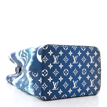 Louis Vuitton Monogram Escale Neonoe MM Blue 4 of 10
