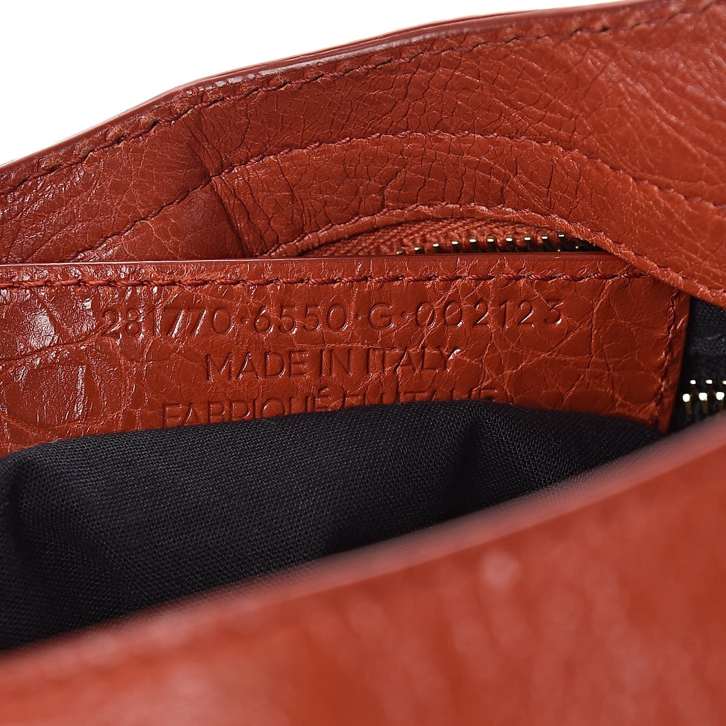 Agneau Giant 12 Gold Hardware City Rouge Ambre