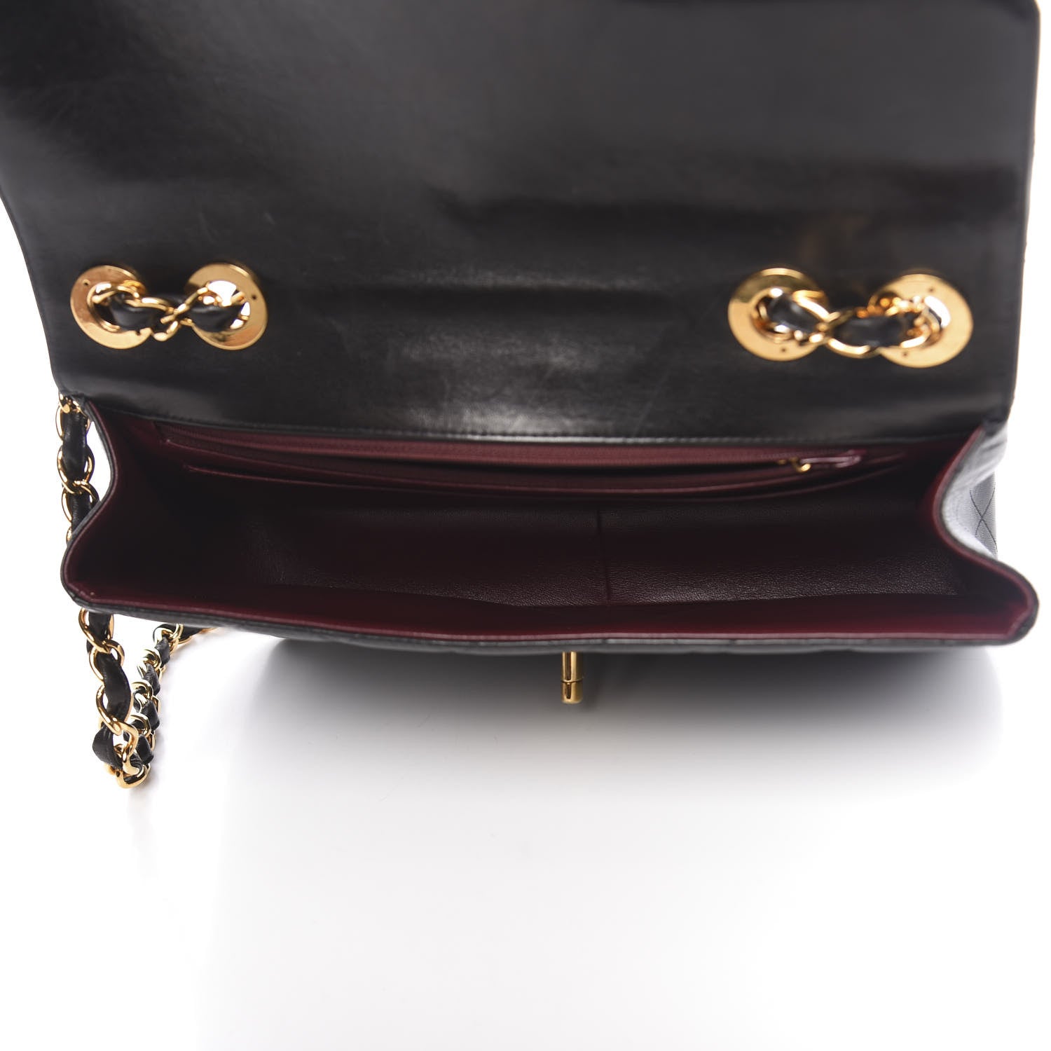 Chanel Lambskin Quilted Jumbo Single Flap Black 5 of 12