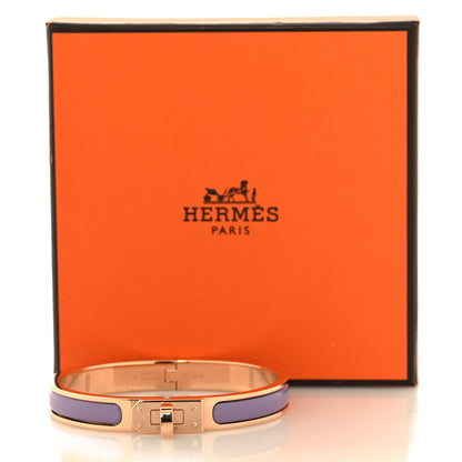 Hermes Enamel Mini Clic Kelly Bracelet PM Lilas 5 of 5