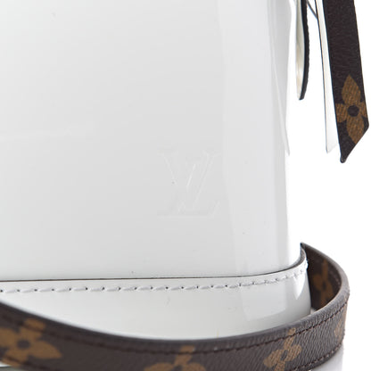Louis Vuitton Patent Monogram Alma Mini Snow 9 of 13