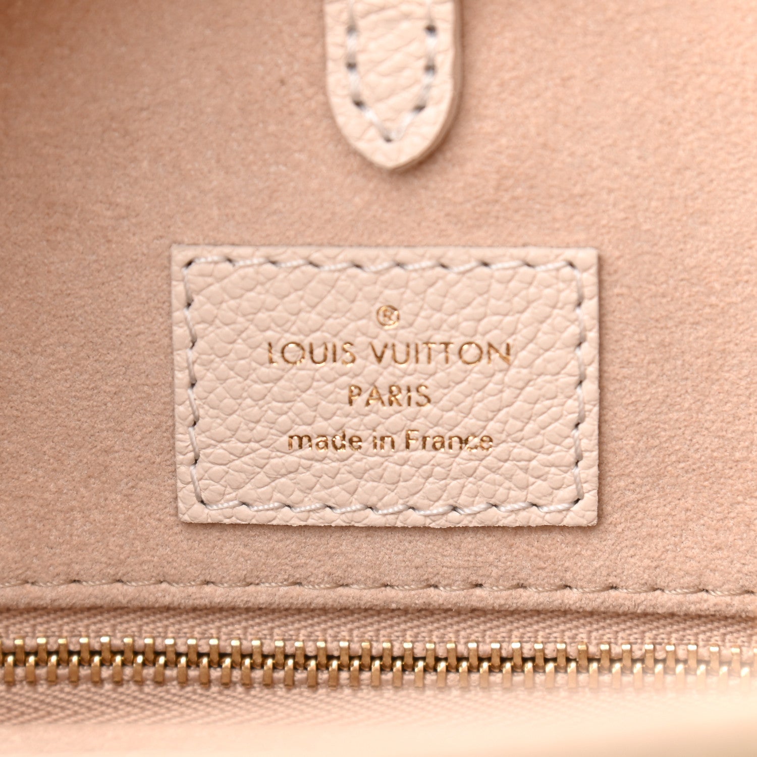 Louis Vuitton Empreinte Monogram Spring In The City Onthego MM Kaki Beige Cream 6 of 9