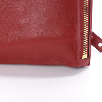 Tom Ford Ramskin Large Alix Padlock Zip Shoulder Bag Flame Red 13 of 17