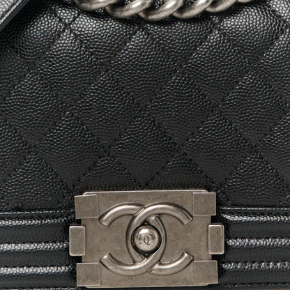 Chanel Caviar Quilted Small Boy Flap Black 8 of 10