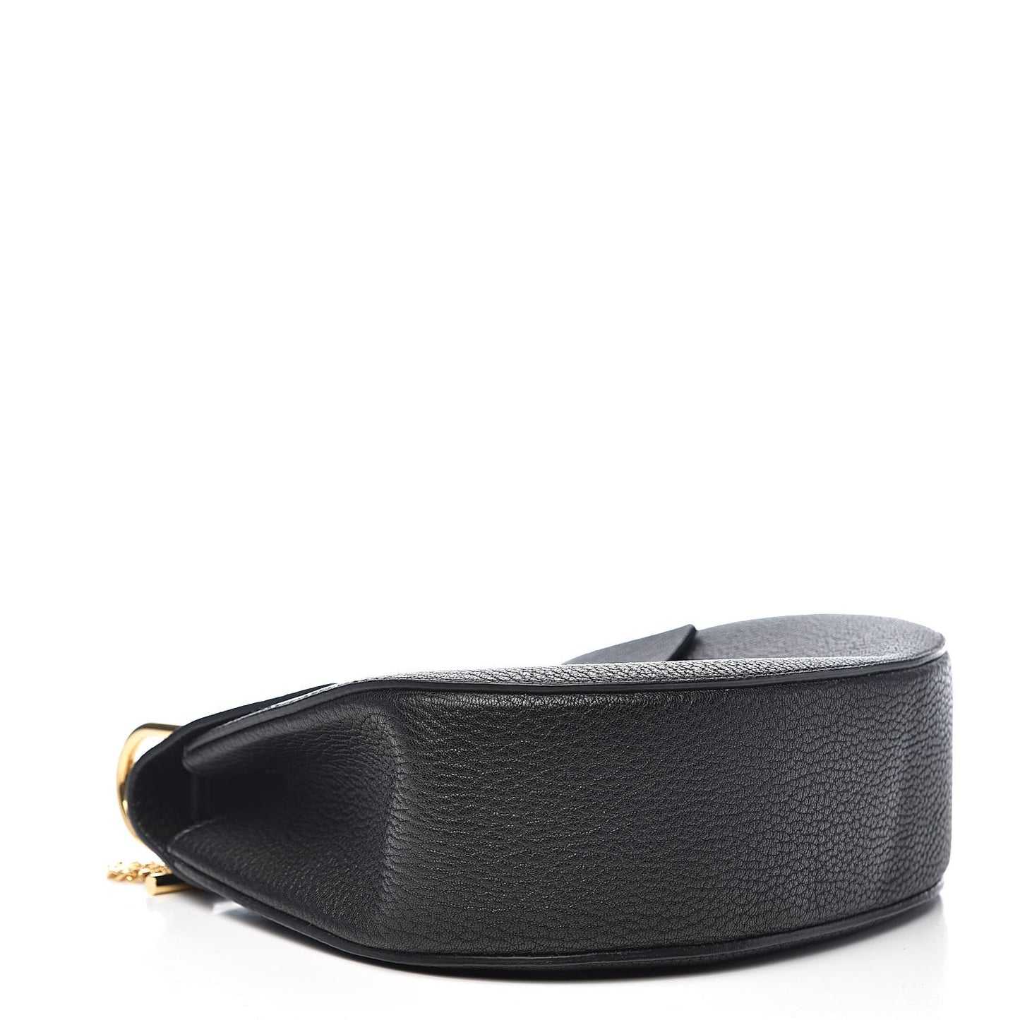 Grained Lambskin Drew Shoulder Bag Black