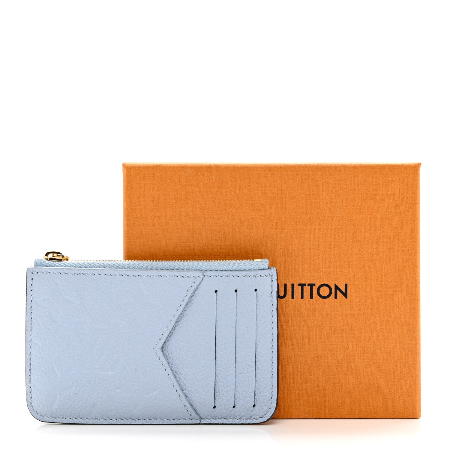 Louis Vuitton Empreinte Monogram Zipped Romy Card Holder Bleu Nuage 7 of 7